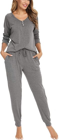 Women’s Pyjamas, Winter Pjs Women Pajama Set, Cotton Pyjama Set Women, Women’s Pjs, Winter Pjs Women, Pajamas Women Comfy, Long Sleeve Pjs, Matching Loungewear Set