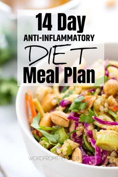 Anti inflammatory recipes and meal plans for breakfast lunch and dinner | Detox your body with these delicious, easy, and simple recipes. From the best food bloggers around, here is a 2 week meal plan for you to meet your weight loss goals, or heal your body from the inside out. #antiinflammatory #detox #recipes #healthy #loseweight #diet #mealplan #2week #14day 2 Week Meal Plan, Inflammatory Recipes, Diner Recept, Best Fat Burning Foods, Low Carb Diets, Recetas Keto, Makanan Diet, Low Fat Diets