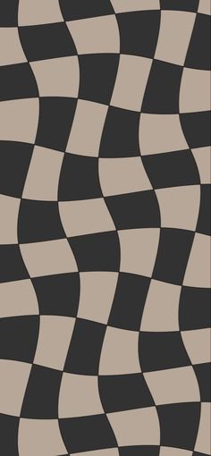 an abstract black and white checkered pattern with wavy lines on the bottom right side