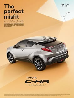 an advertisement for the toyota c - hr