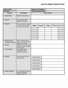 the project charter form is shown in this image, it shows an important document for each project