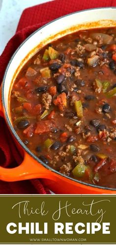 this hearty chili recipe is loaded with beans and vegetables