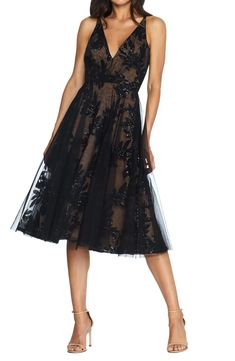 Dress the Population Courtney Sequin Lace Cocktail Dress | Nordstrom Mesh Cocktail Dress, Floral Tulle Dress, Cocktail Dress Classy, Floral Bustier, Double Wedding, Lace Cocktail Dress, Fashionable Clothes, Cocktail Attire, Skirt Style