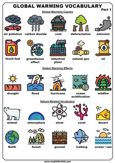 Vocabulary Template, What Is Climate, Desain Buklet, Environmental Problem, Printable Flash Cards, Reading Comprehension Passages, Reading Comprehension Worksheets, Science Lessons