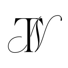 the letter t is made up of two lines and has an elegant font that looks like it