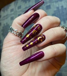 Vampy Nails, Dark Purple Nails, Plum Nails, Ballerina Nails, Dark Nails, Nail Inspiration