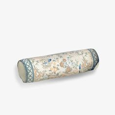 Chinoiserie Original Flowers Bolster Pillow Sofa Window, Chinoiserie Pillow, Original Flowers, Bolster Pillow, Plush Fabric, Window Seat, Floral Motifs, Pillow Cushion, Chinoiserie