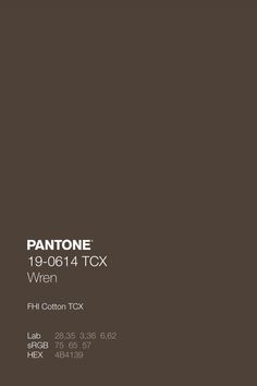 an advertisement for pantone's 19 - 014 tcx when cotton tox