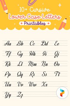 the cursive lower case letters printable