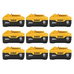 12 battery packs for dewy 20 volt batteries