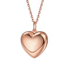 PRICES MAY VARY. 💕【Tiny but Cute Heart Lockets】💕 This Delicate locket charm is made of 925 Sterling Silver, Locket Size 23mm*16mm, tiny but cute and delicate with 18"+2" rolo chain. Bold high polish surface, stunning look to create a quietly confident pendant that's perfect for adding everyday glamour to any outfits 💕【Timeless Fashion Lockets】💕 Locket necklaces are centuries-old keepsakes that remain as fashionable as ever. Whether it’s an engraved locket for a friend, a sweetheart locket fo Elegant Rose Gold Locket Necklace For Valentine's Day, Rose Gold Heart Charm Locket Necklace Gift, Rose Gold Heart Pendant Locket Necklace, Rose Gold Heart Locket Necklace For Valentine's Day, Personalized Rose Gold Heart Pendant Locket Necklace, Outfits Timeless, Rose Gold Locket, Silver Heart Locket, Locket Necklaces