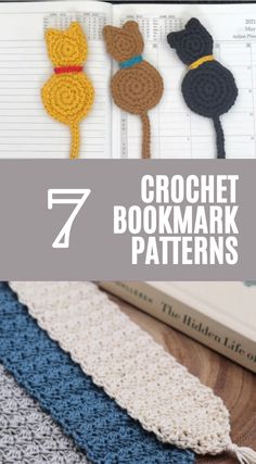 crochet bookmark patterns with text overlay