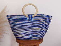 I love Mexico celebrates the native crafts of Mexico and the artists that produce them, enabling them and their communities to get recognized for their talented work and achieve economic stability for their families. This listing is for this bag shown on the picture, made of palm leaves and 100% natural materials. The tassels or other accessories on the picture are not included. Measurements : please see pictures for exact size. All size units are in inches. The bag is very nicely made, strong a Handwoven Straw Bucket Bag For Market, Summer Straw Bag For Vacation, Fair Trade, Bohemian Tote Beach Bag For Shopping, Artisan Jute Straw Bucket Bag, Handwoven Jute Bucket Straw Bag, Fair Trade Summer Straw Bag For Vacation, Bohemian Woven Straw Bag With Double Handle, Blue Bohemian Straw Bag, Handwoven Natural Fiber Beach Bag With Double Handle