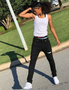 Black Women Tomboy, Casual Summer Outfits Black Women, Women Tomboy, Summer Outfits Black Women