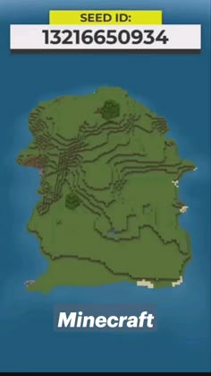 an image of a map with the name minecraft on it