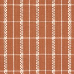 an orange and white checkered fabric