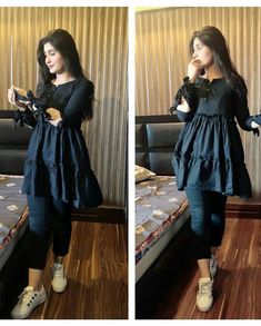 Arham Mini, Dress Trick, Dressing Design, Trendy Dress Outfits, Sleeves Designs For Dresses, Simple Pakistani Dresses, Designer Dresses Casual