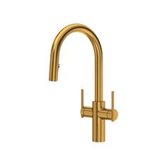 the brass faucet is shown on a white background