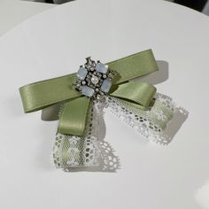 This price is for a bow tie only, others are not included. SizeFree SizeLength10Width6.5 Formal Butterfly Knot Bow, Elegant Summer Ribbon Bow Tie, Elegant Summer Bow Tie With Ribbon, Elegant Spring Wedding Bow Tie, Wedding Bow With Butterfly Knot, Elegant Bow Tie For Spring Gifts, Elegant Summer Bow For Gifts, Elegant Green Satin Bow, Spring Wedding Bow