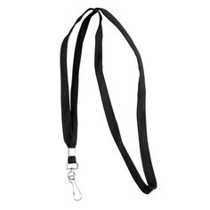 Display identification with this Advantus 75424 36" black j-hook style deluxe lanyard! Perfect for offices, schools, and conferences, this simple lanyard ensures everyone can wear and display name badges (sold separately) with ease. A great alternative to clips and badge reels, lanyards allow you to wear your ID card without the hassle of attaching it to your clothing. Easy to take on and off throughout the day, lanyards provide convenience and security in a variety of high volume locations wher Binder Accessories, Black Lanyard, Jet Black Color, Steve Job, Trendy Face Masks, Cute Face Mask, Stylish Face Mask, Face Mask Fashion, Name Badges