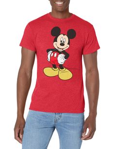 PRICES MAY VARY. Official licensed Disney Mickey Mouse men's t-shirt Featuring a classic, full-size, colorful graphic of the one and only adorable Mickey Mouse Whether at a Disney theme park or cruise, your neighborhood park, or cruising the block, this fun, high quality t-shirt is perfect for Mickey Mouse and Disney fans Available in men's sizes small, medium, large, XL, 2XL and 3XL Makes a great birthday, Christmas, graduation, holiday or any time gift! Neighborhood Park, Classic Mickey Mouse, Mickey Mouse Shirts, Mens Graphic T, Disney Lion King, Disney Men, T Shirt Image, Gift Of Time, Disney Theme Parks