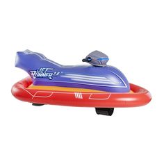 an inflatable toy boat is shown on a white background with the words air whale