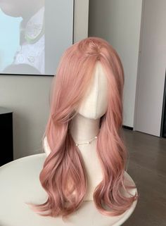 This Momo Chan Peach Pink Daily Wig is the perfect accessory for your pastel outfits. It's crafted with a peach pink color and larme kei style for a cute, kawaii look. Create a sweet Harajuku aesthetic with this wig that makes it ideal for summer wear. The lace cap made it easier and stable to wear, the scalp is designed after the real human simulated scalp Wig cap is included with the wig purchase No other accessories included for the wig Peach Pink Hair Color, Muted Pink Hair, Peach Color Hair, Dark Peach Hair, Pastel Peach Hair, Warm Pink Hair, Pink Orange Hair, Peach Wig, Pink Pastel Hair