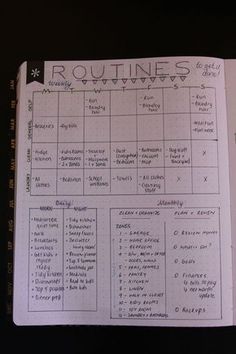 Bullet Journal Page Ideas - Routines I love all these ideas for pages!  It makes me excited to start the 2019 journal! Bullet Journal Page Ideas, Journal Page Ideas, Bullet Journal Pages, Weekly Log, Bullet Journal Page, Bullet Journal Writing, Bujo Inspiration, Bullet Journal Layout, Bullet Journal Inspo