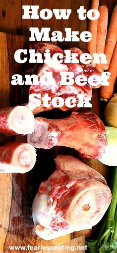 how to make chicken and beef stock