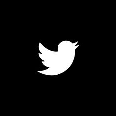 the twitter logo is shown in black and white