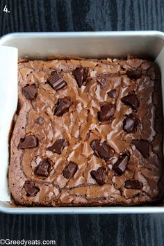 a chocolate cake in a pan on a table