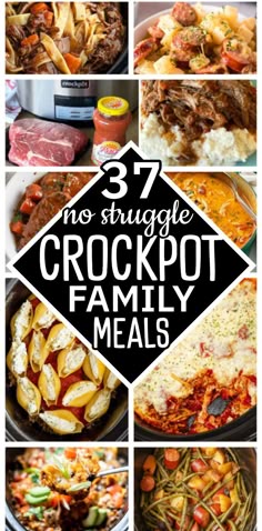 37 No Struggle Crock Pot Family Meals and Simple Dump Dinners - cheap dinners for a family budget weekly meals menu planning easy dump and go crockpot meals easy low mess dinner easy crockpot dinner recipes for family with kids 