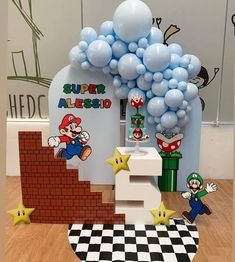 Ideias de temas de mesversario Mario Bros Mario Themed Birthday Party, Birthday Party 10, Mario Brother