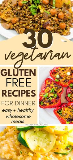 vegetarian gluten free recipes for dinner