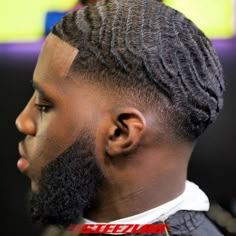 Wave Fade Haircut, Wave Taper Fade, Taper Fade Haircut Waves, Waves Drop Fade, Wave Haircuts For Black Men, Taper Waves Haircut, 180 Waves Men Fade