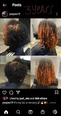 Micro Locs Starter Fine Hair, Microloc Journey Before And After, Dyed Microlocs Black Women, Hairstyles Natural 4c, Dyed Microlocs, Micro Dreadlocks, Locs On Short Hair