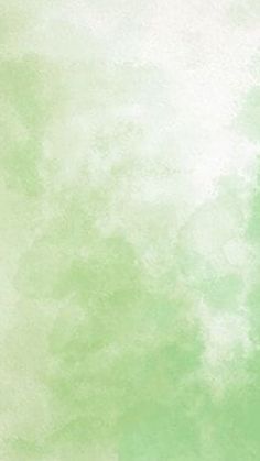 a green and white watercolor background with clouds