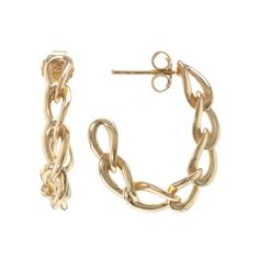 Finish off any ensemble with an elegant touch of edge with these lovely Judy Crowell sterling silver chain link hoop earrings. Click on this JEWELRY & WATCHES GUIDE to learn about fit, styles, materials and more! Finish off any ensemble with an elegant touch of edge with these lovely Judy Crowell sterling silver chain link hoop earrings. Click on this JEWELRY & WATCHES GUIDE to learn about fit, styles, materials and more! FEATURES Length: 26 mm Backings: post Metal: sterling silver Finish: polis Classic Link Earrings As Gift, Tarnish Resistant Link Earrings, Classic Link Earrings For Gift, Tarnish Resistant Link Hoop Earrings As Gift, Cable Chain Earrings In Fine Jewelry Style, Chain Link Earrings For Formal Occasions, Hoop Earrings As Gift, Elegant Hoop Chain Jewelry, Hoop Chain Earrings For Gift