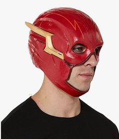 This full overhead deluxe latex Flash mask is the latest installment in the Batman and Flash movie franchises by DC Comics. Perfect for Halloween, cosplay, theme parties and more. Accessorize any Flash costume or wear by itself. You can look for gauntlets, costumes and other accessories - sold separately on our page. One size fits most adults and larger teens. The Flash Mask, Flash Costume, Movie Costumes, Aliens, The Flash, Costume Accessories, Flash, Dc Comics, Party Themes