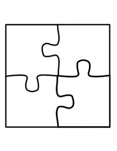 the missing piece of a puzzle is shown in this black and white image, with one missing