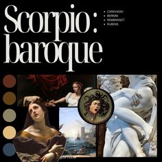 the cover of scorpio barque, with pictures of women and men