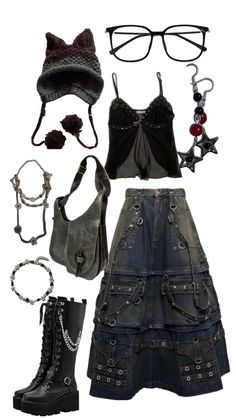 Thrift Outfits Ideas, Witchy Outfits, Street Style Outfits Casual, G I Joe, Outfit Aesthetic, Alternative Outfits, Teen Fashion Outfits, Street Style Outfit