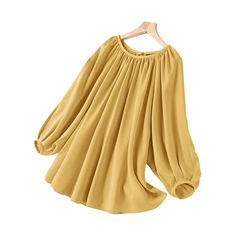 Small size, it may be better to buy one or two sizes up, thank you! Item Type: Blouse Material: 100% Polyester Colors: Yellow, Khaki Size: S, M, L, XL, 2XL, 3XL, 4XL, 5XL Collar: O-Neck Sleeve Length: Three Quarter Sleeve Closure Type: Back Buttons Features: Spliced Pattern:Solid Color Thickness: Standard Style: Casual, Street Fashion, Preppy Style, Work Season: Spring, Summer, Autumn Occasion: Daily, Party, Office, Holiday, Casual, Wedding, Travel Package include: 1 Blouse Gender: female.  Age Casual Street Fashion, Riverside Cottage, Fashion Preppy, Wedding Travel, Office Holiday, Disney Descendants, Pleated Blouse, Blouse Material, Casual Wedding