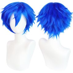 PRICES MAY VARY. ♥♥Real Design of Wig as Same as the Anime Character: All style of our short wig cosplay are designed by Our Professional Cosplayer & Designer. We Have over 10 Years Design Experience & Cooperated with Comic Con ♥♥Adjustable Cap Size for All Head Circumference: Men's wigs costume are designed with 2 adjustable straps , 2 Hooks & Soft Breathable Material Structure. Adjust Blue boy wig Size from Small to Medium to Large. No Worry about Size. ♥♥Easily Styled by Your Need: Our wigs a Blonde Men, Short White Hair, Blue Costumes, Men's Wigs, Purple Wig, Blue Wig, Christmas Event, Halloween Wigs, Male Cosplay