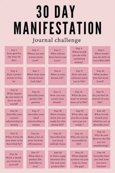 30 Day Journal Challenge Healing, Manifesting In Journal, How To Create A Manifestation Journal, How To Manifest Good Health, Manifestation Writing Prompts, 35 Journal Prompts, 30 Day Manifesting Challenge, Manifesting In 2025, 30 Self Care Challenge