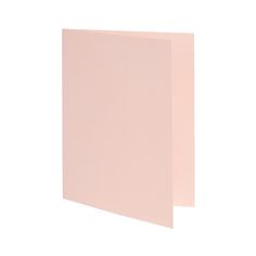 a pink sheet of paper on a white background