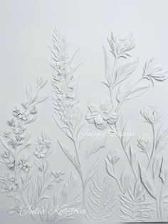 an image of some flowers on a white background with the words julia kerstens