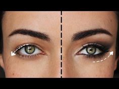 If you're over fifty and dealing with hooded eyelids and crepey skin, these videos can help you adjust your makeup technique to seem younger and more alert. Droopy Eyes, Hooded Eye Makeup, Basic Makeup, Makijaż Smokey Eye, Makeup Guide, Makeup Tricks, Hooded Eyes, Eye Makeup Tips, Eye Make