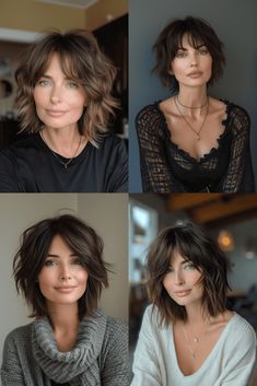 Shaggy Pixie Bob, Shaggy Bob Hairstyles, Shaggy Bob Haircut, Shaggy Pixie, Pixie Bob Hairstyles, Trendy Hair Color, Pixie Bob, Short Hair Haircuts, Medium Hair Cuts