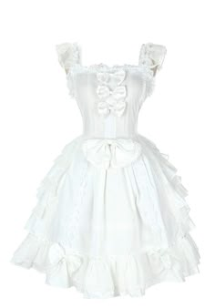 PRICES MAY VARY. HIGH QUALITY:Our garments choose the best fabric natural cotton to ensure the good feeling.It is a great dress for school girl or adult women Lolita Sleeveless Ruffle Flower School Girl Dress Classic Lolita Fancy Dress This dress is designed with puff sleeves,lovely pleated side decoration and big bow knot waistband .The dress is made of cotton which is smoothly to wearing .The bubble skirts are extremely light and poofy , comfortable Before order, please refer to the Following Angel Dress, Dress Princess, Girls Sweet, Sweet Lolita, Kawaii Clothes, Lolita Dress, Lolita Fashion, Princess Dress, Doll Dress